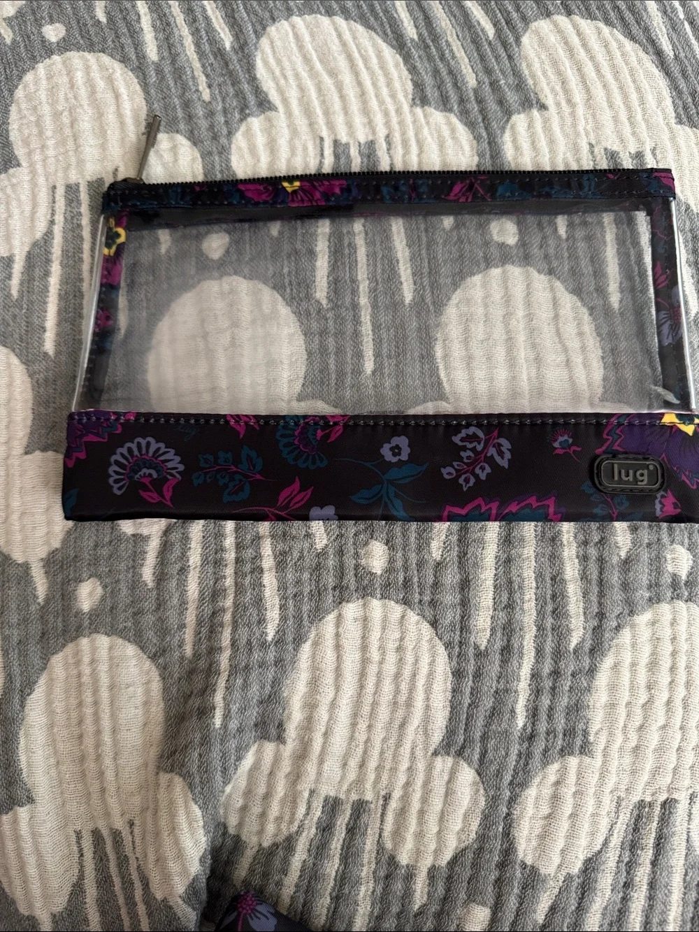Great Condition! - Lug Seesaw Pouch Set in Boho Floral Black